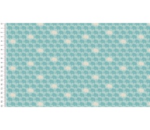 Baumwolle - Elefanten mint